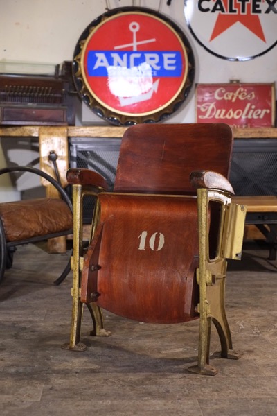 fauteuil de cinema ancien 1920